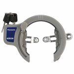 Panasonic Bicycle Dimple Key Rear Wheel Circle Lock SAJ083S Silver
