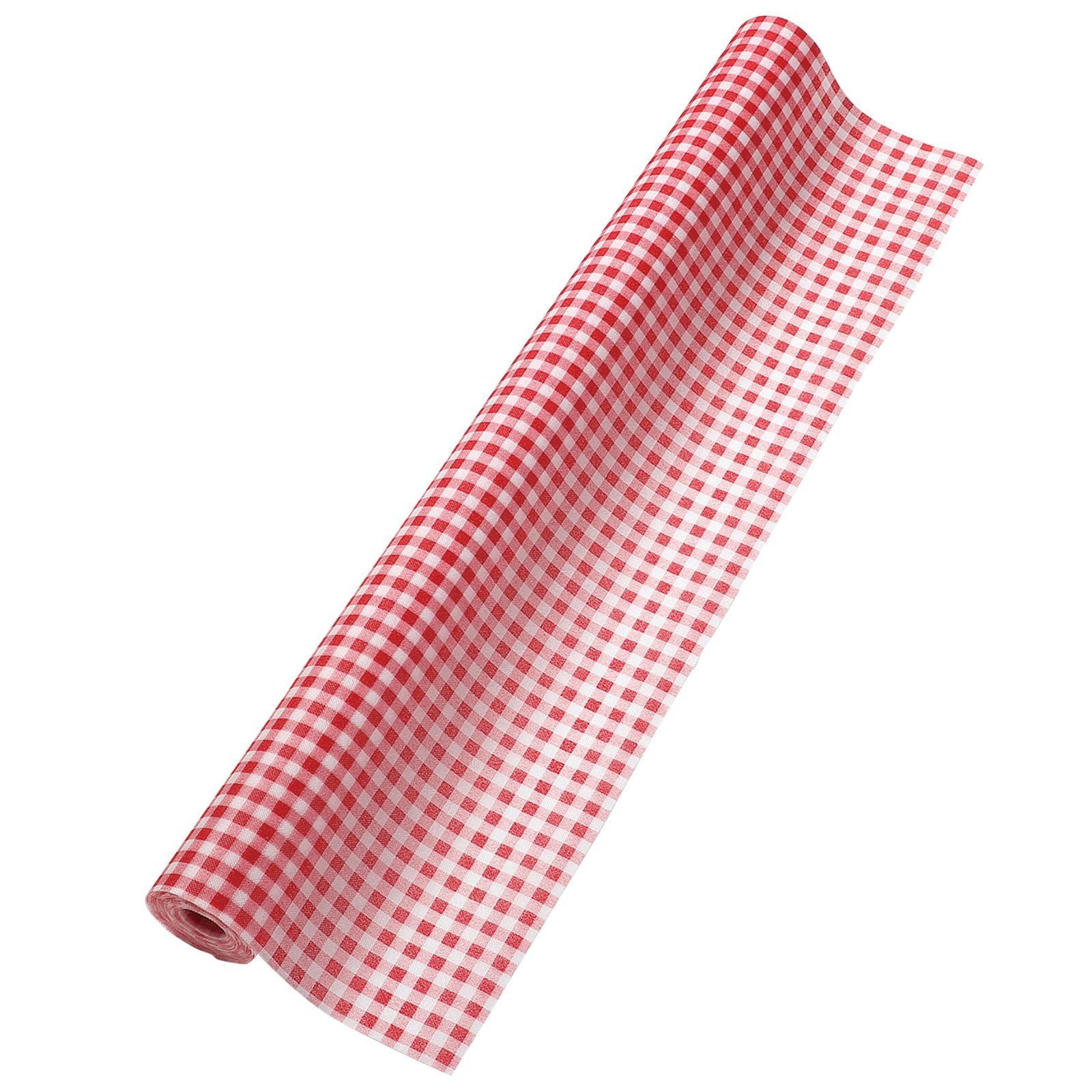 Colored Non-Woven Fabric, Gingham Check, Red, 2m Cut-to-Order
