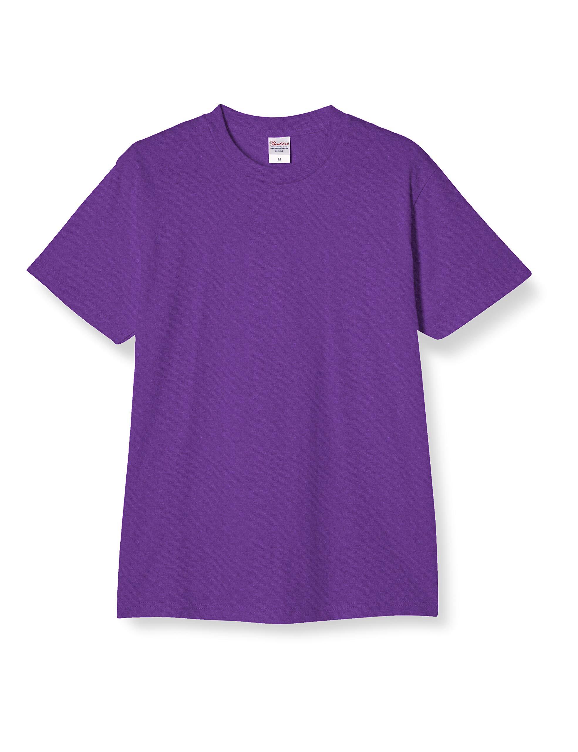 [Printstar] Short Sleeve 5.6 oz Heavyweight T-Shirt 00085-CVT Purple L (Equivalent to Japanese Size L)