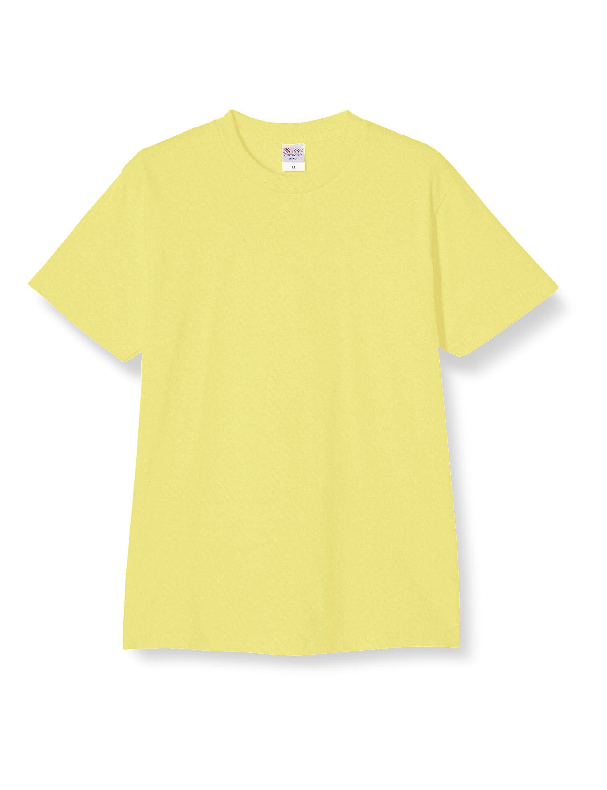 [Printstar] Short Sleeve 5.6 oz Heavyweight T-Shirt 00085-CVT Yellow L (Equivalent to Japanese size L)
