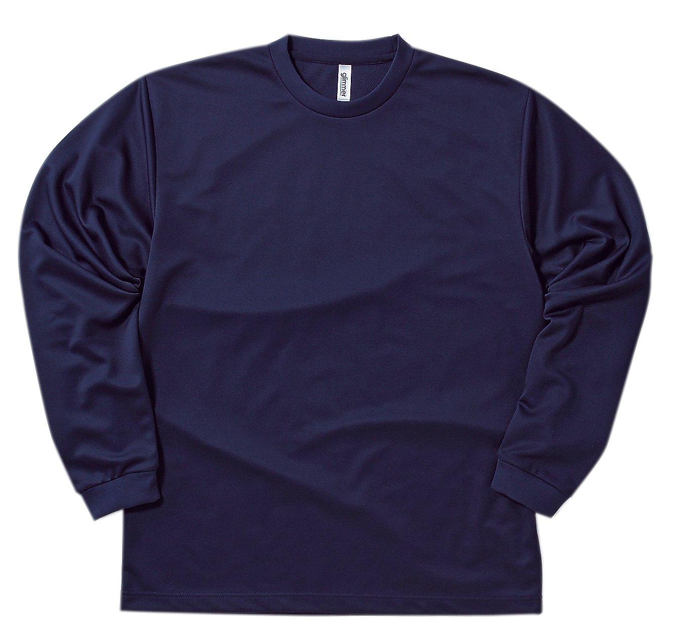 [Glimmer] Long Sleeve 4.4 oz ALT Dry Long Sleeve T-Shirt 00304-ALT [Crew Neck] Men's Navy L