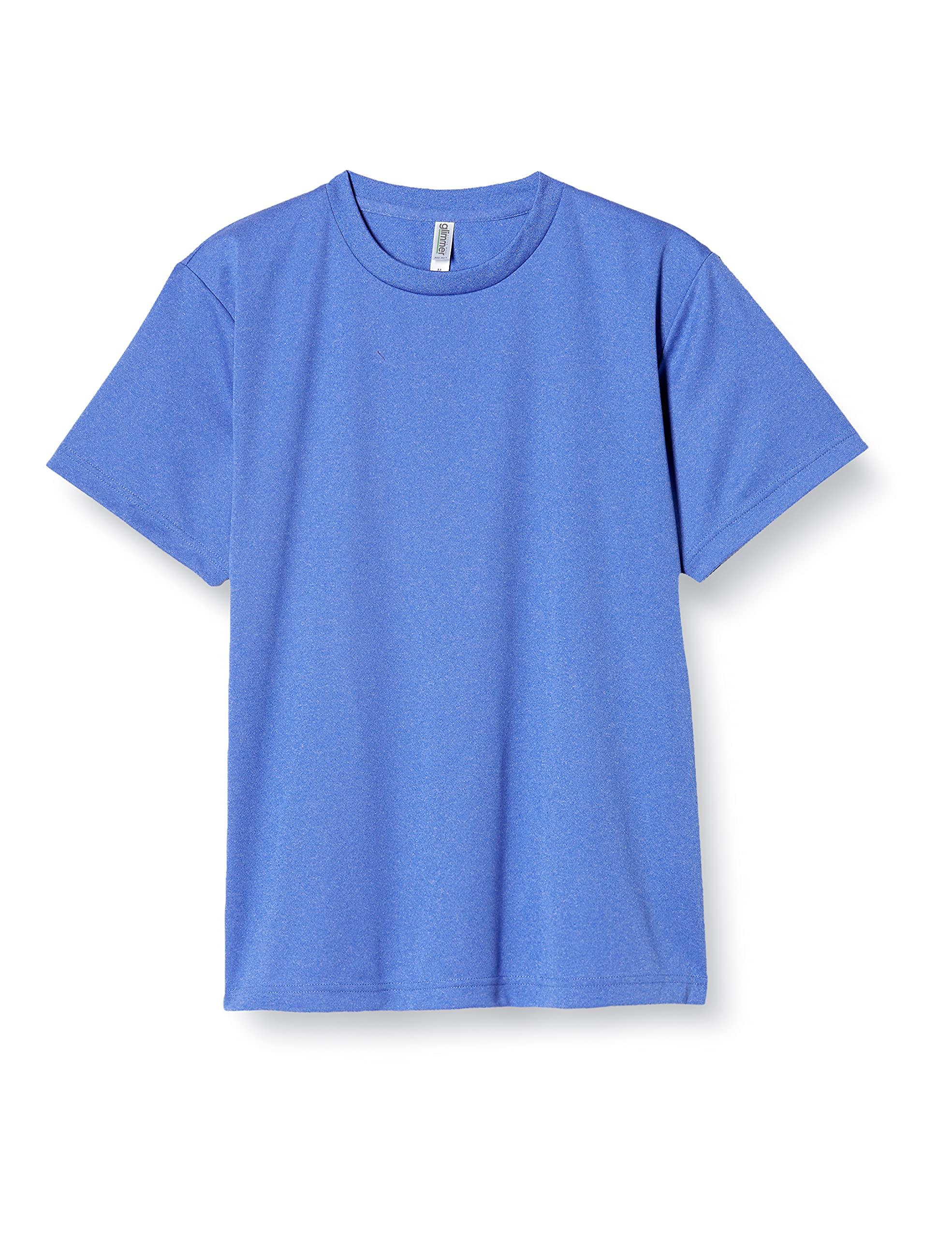 [Glimmer] Short Sleeve 4.4oz Dry T-Shirt (Crew Neck) 00300-ACT Mixed Color Blue 3L (Equivalent to Japanese Size 3L)
