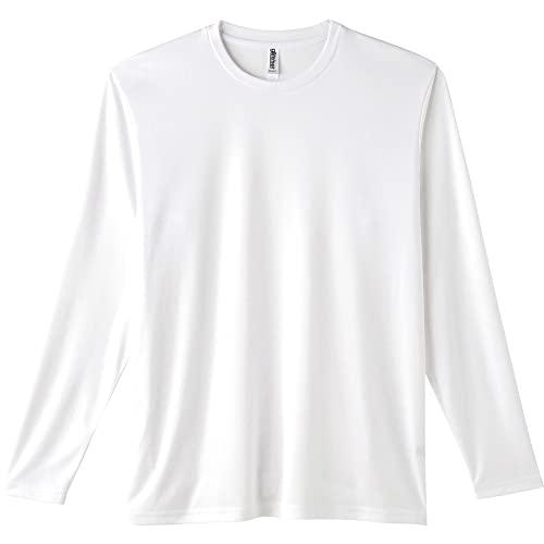 [Glimmer] 3.5 oz Interlock Dry Long Sleeve T-Shirt 00352-AIL White SS (Equivalent to Japanese size SS)