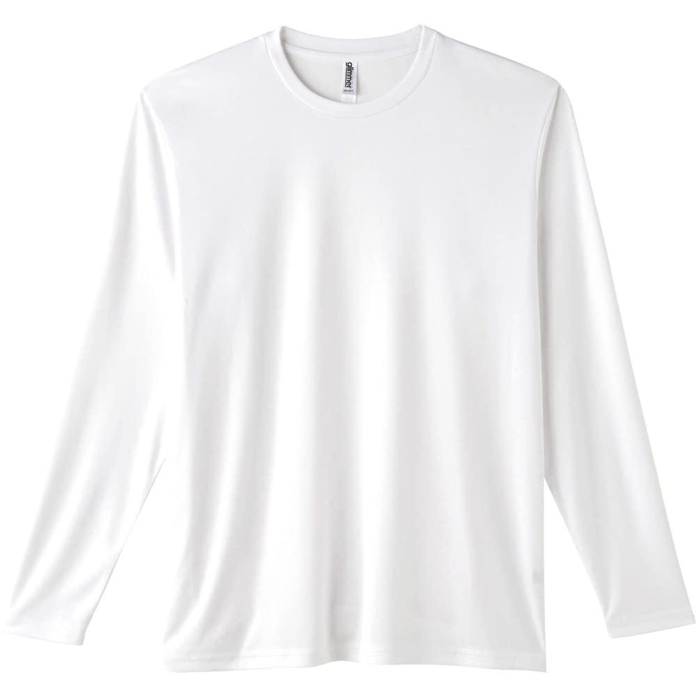 [Glimmer] 3.5 oz Interlock Dry Long Sleeve T-Shirt 00352-AIL White LL (Equivalent to Japanese size LL)