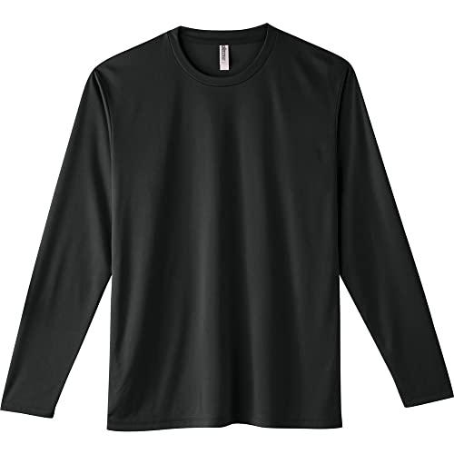 [Glimmer] 3.5 oz Interlock Dry Long Sleeve T-Shirt 00352-AIL Black LL (Equivalent to Japanese size LL)