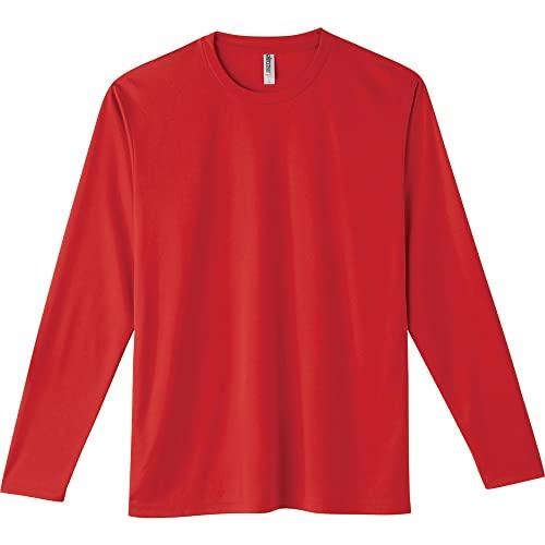 [Glimmer] 3.5 oz Interlock Dry Long Sleeve T-Shirt 00352-AIL Red M (Equivalent to Japanese Size M)