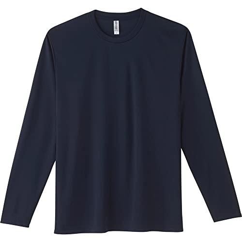 [Glimmer] 3.5 oz Interlock Dry Long Sleeve T-Shirt 00352-AIL Navy L (Equivalent to Japanese size L)