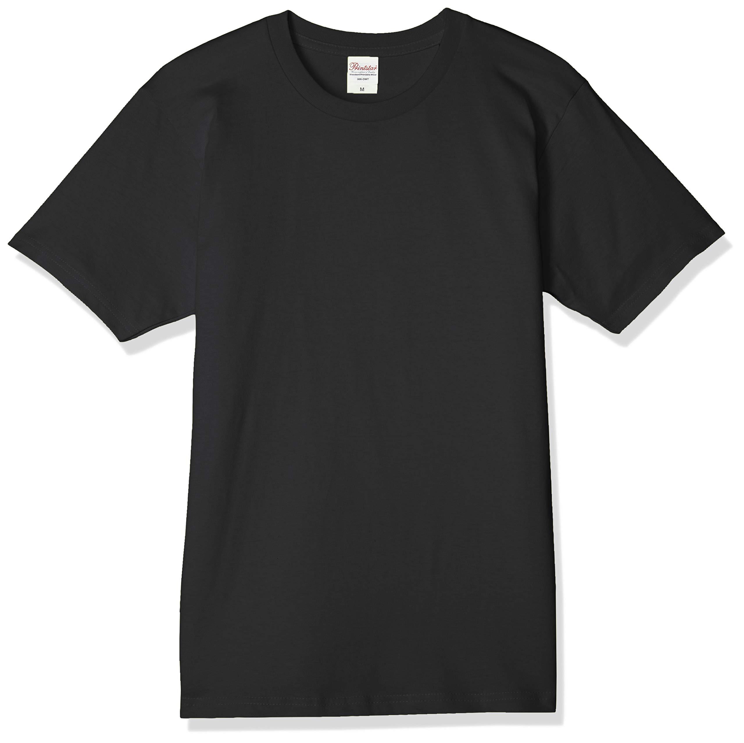 [Printstar] Short Sleeve 5.0 oz Basic T-Shirt Black Japan S (-)