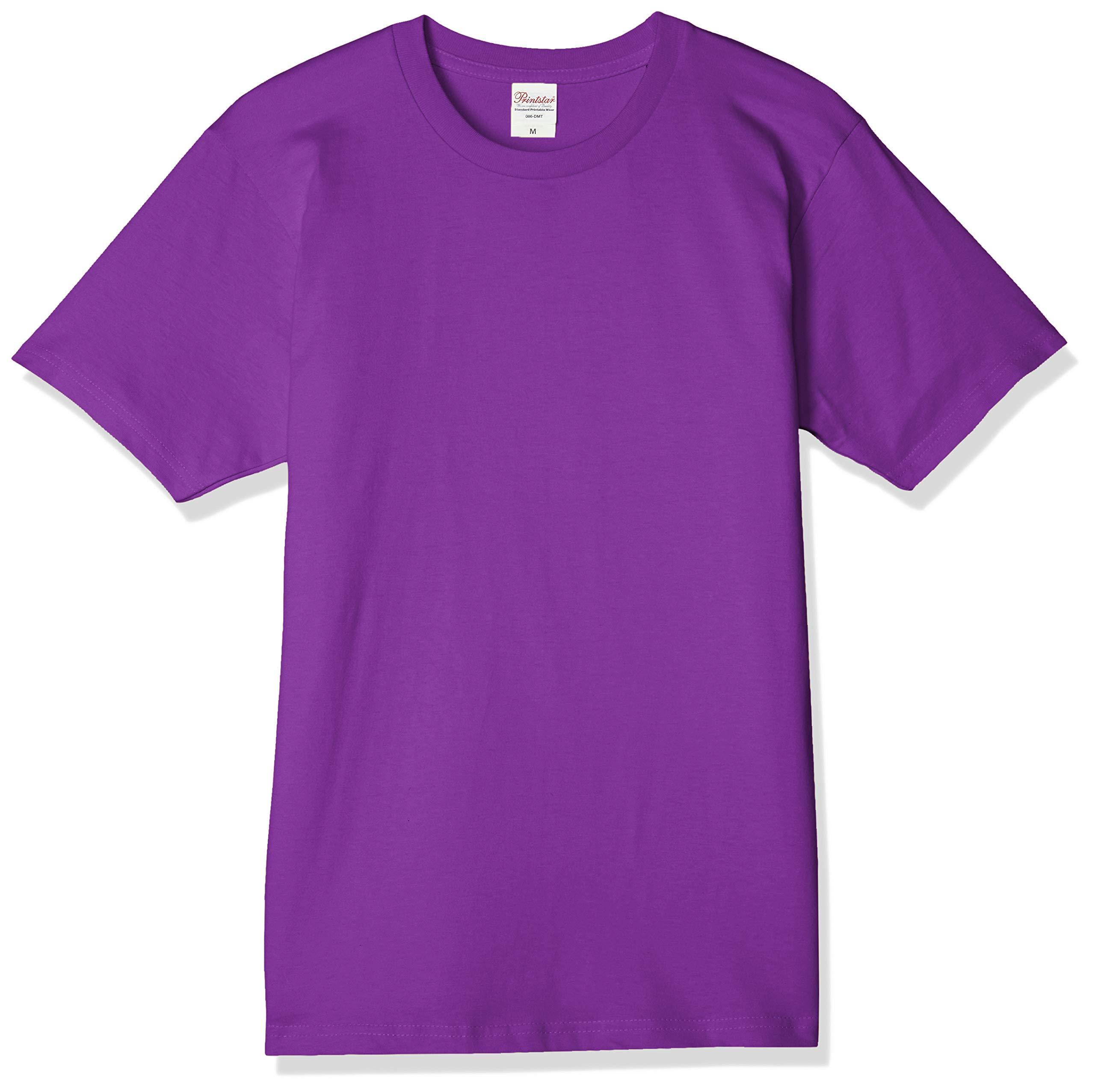 [Printstar] Short Sleeve 5.0 oz Basic T-Shirt Purple Japan L (-)