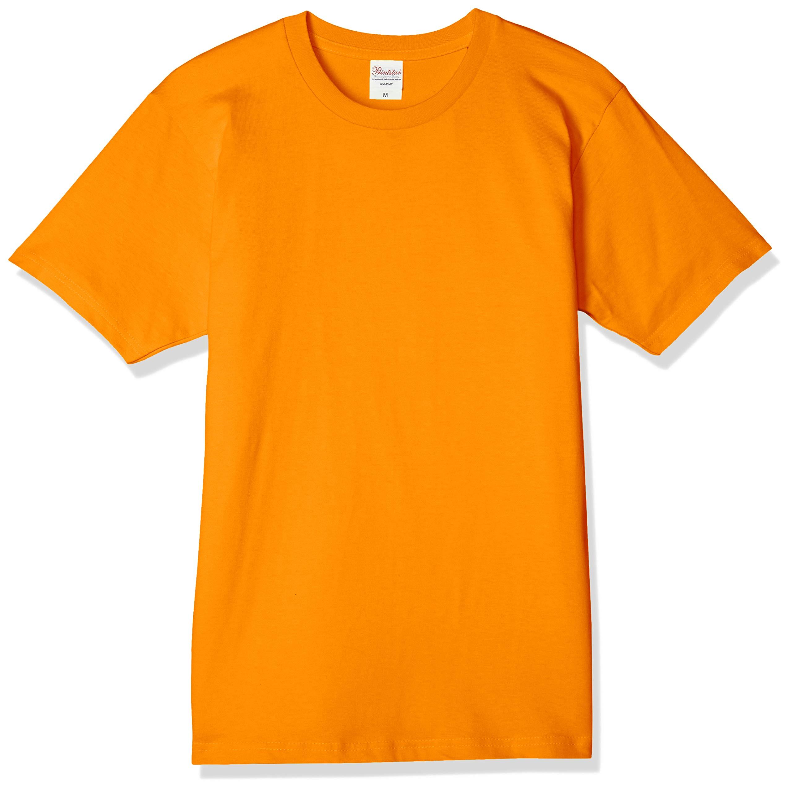 [Printstar] Short Sleeve 5.0 oz Basic T-Shirt Orange Japan XL (-)