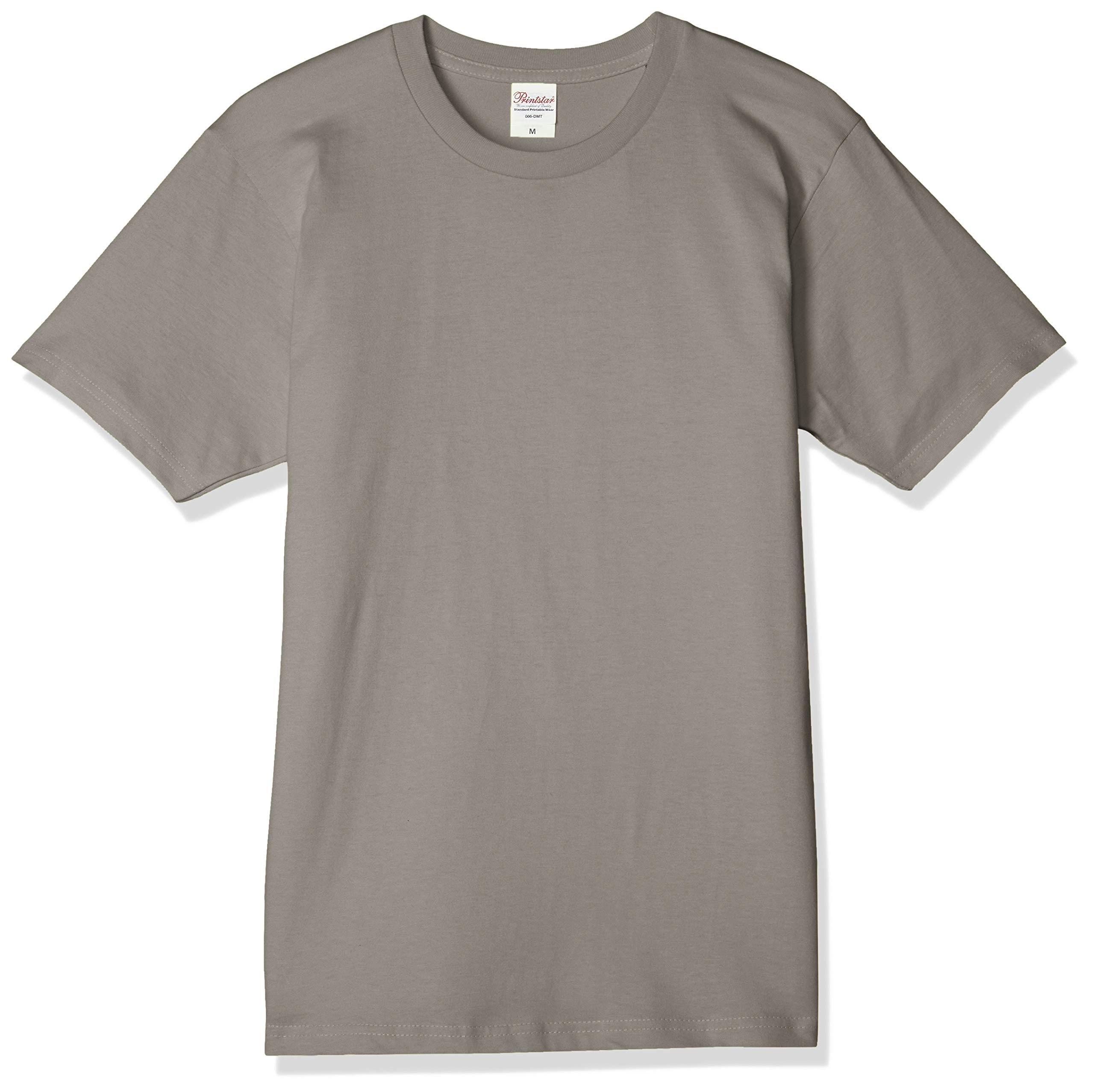 [Printstar] Short Sleeve 5.0 oz Basic T-Shirt Charcoal Japan S (-)