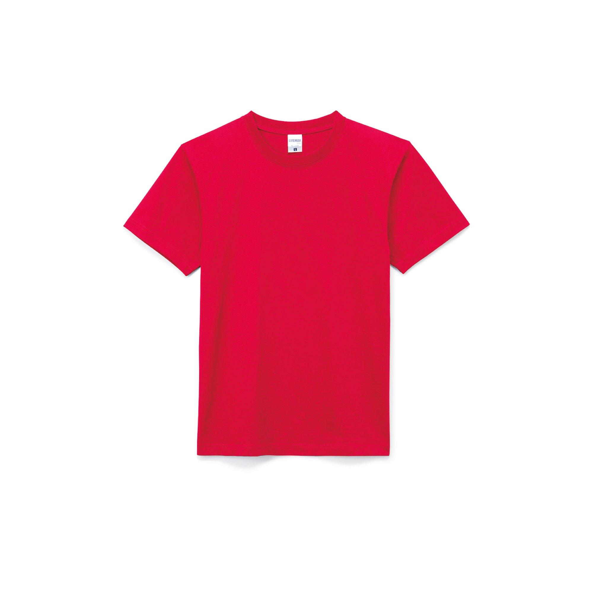 [LifeMax] T-Shirt MS1149 Men's Red S-(Equivalent to Japanese Size S)