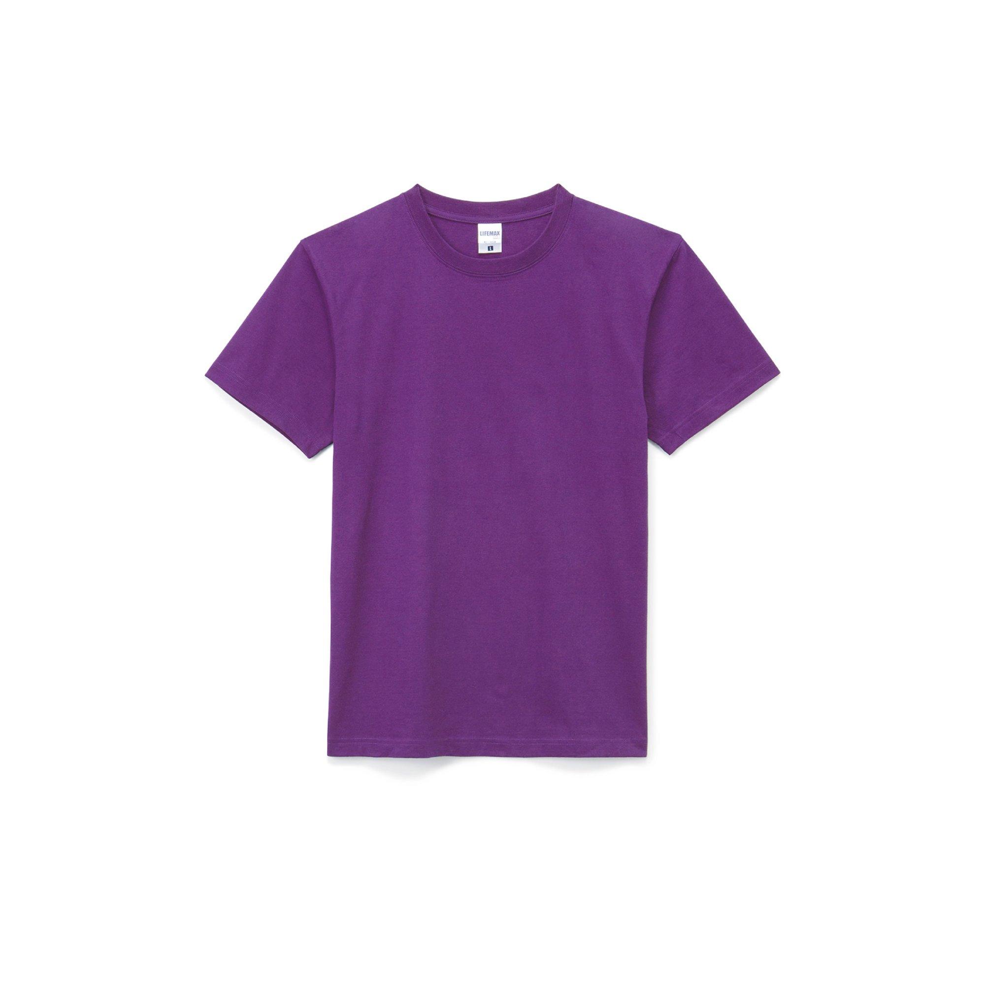 [LifeMax] T-Shirt MS1149 Men's Purple L (Equivalent to Japanese Size L)