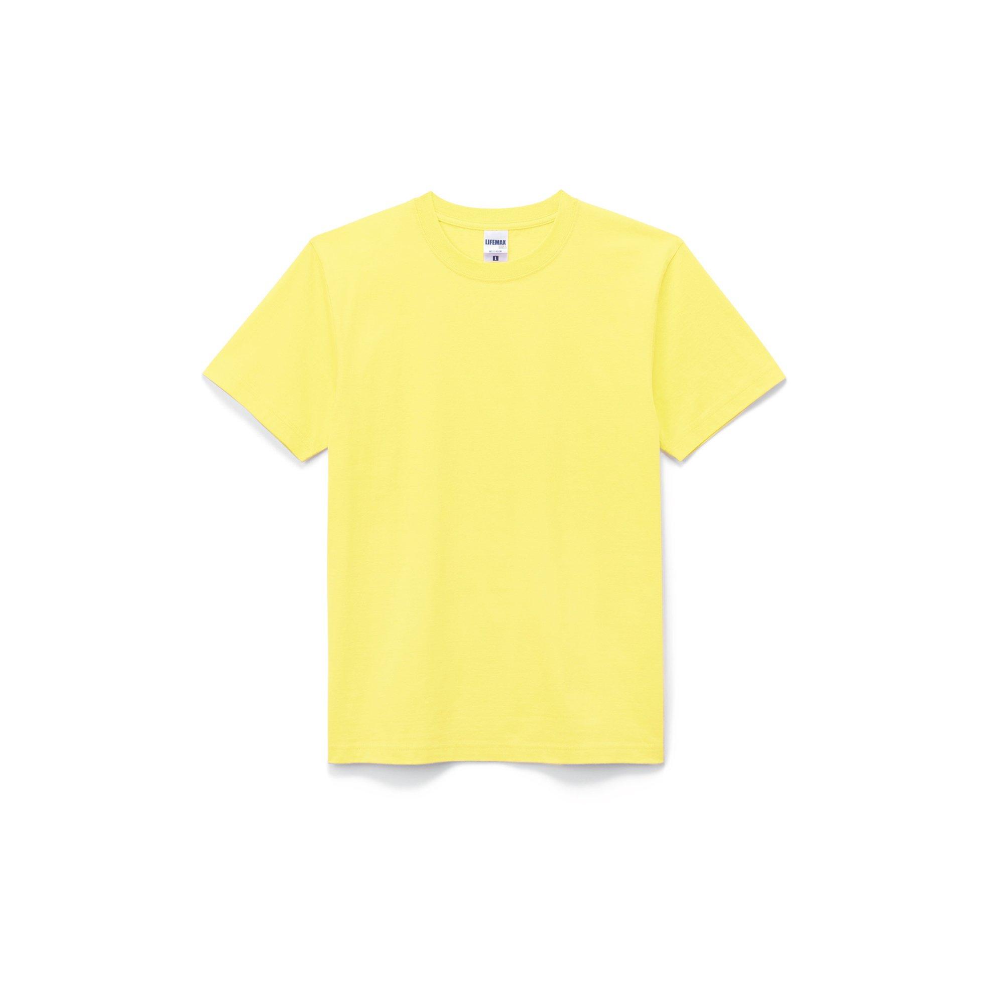 [LifeMax] T-Shirt MS1149 Men's Light Yellow M (Equivalent to Japanese Size M)
