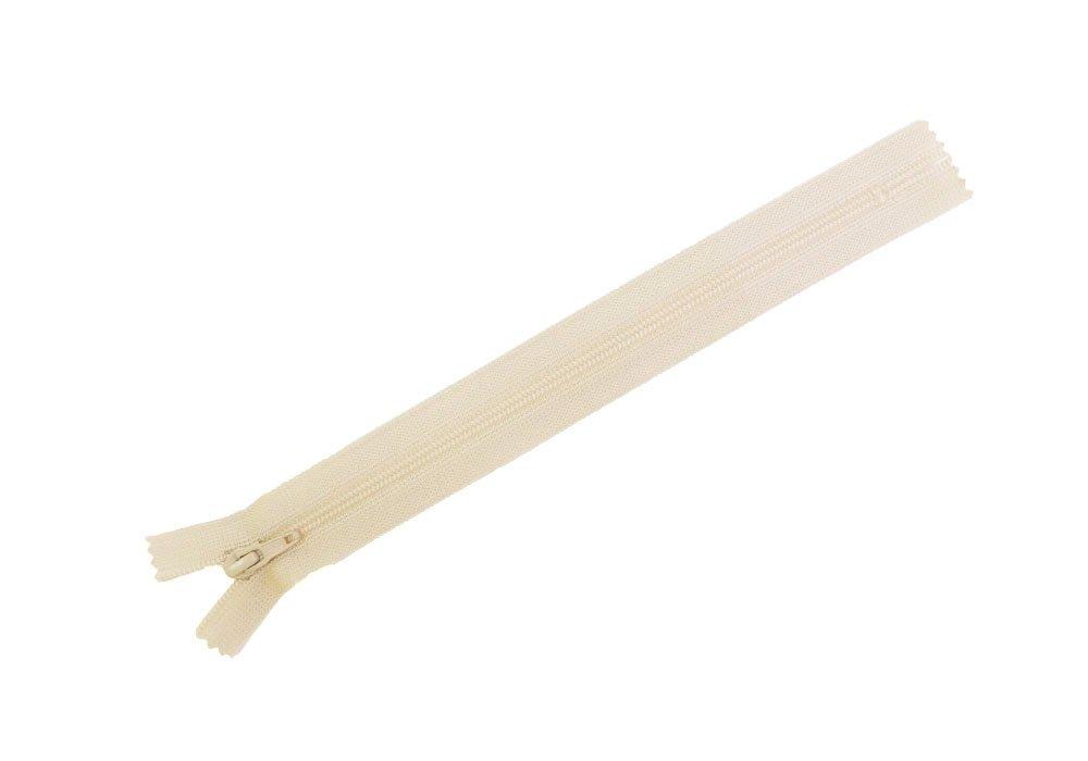 Y.K.K Flat Knit Zipper 30cm 10-Pack Beige FN30-572