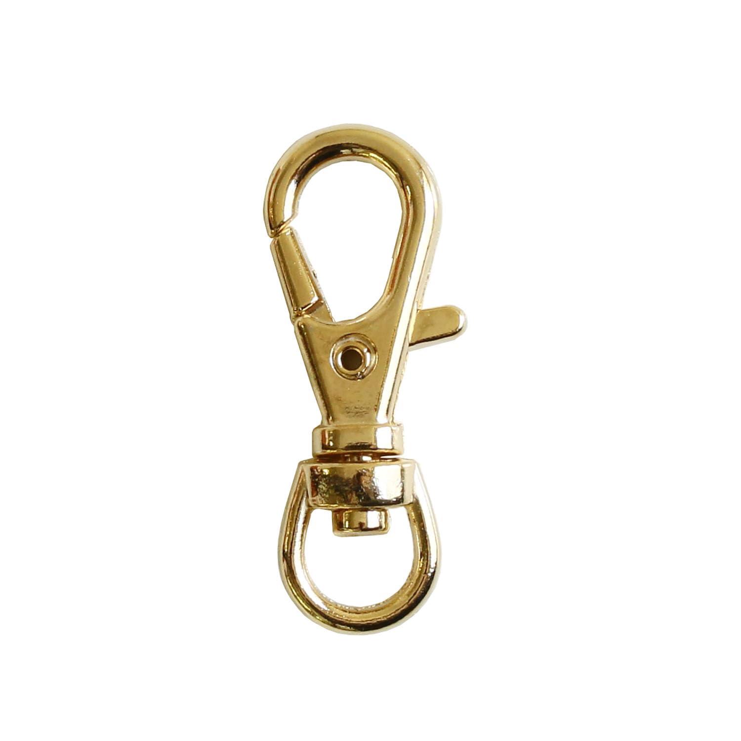 Nippon Chuko Bag Snap Hooks Inner Diameter 0.6x3.2cm Gold 10-Piece Set S27-22 Craft Supplies Craft Materials Bag Snap Hooks