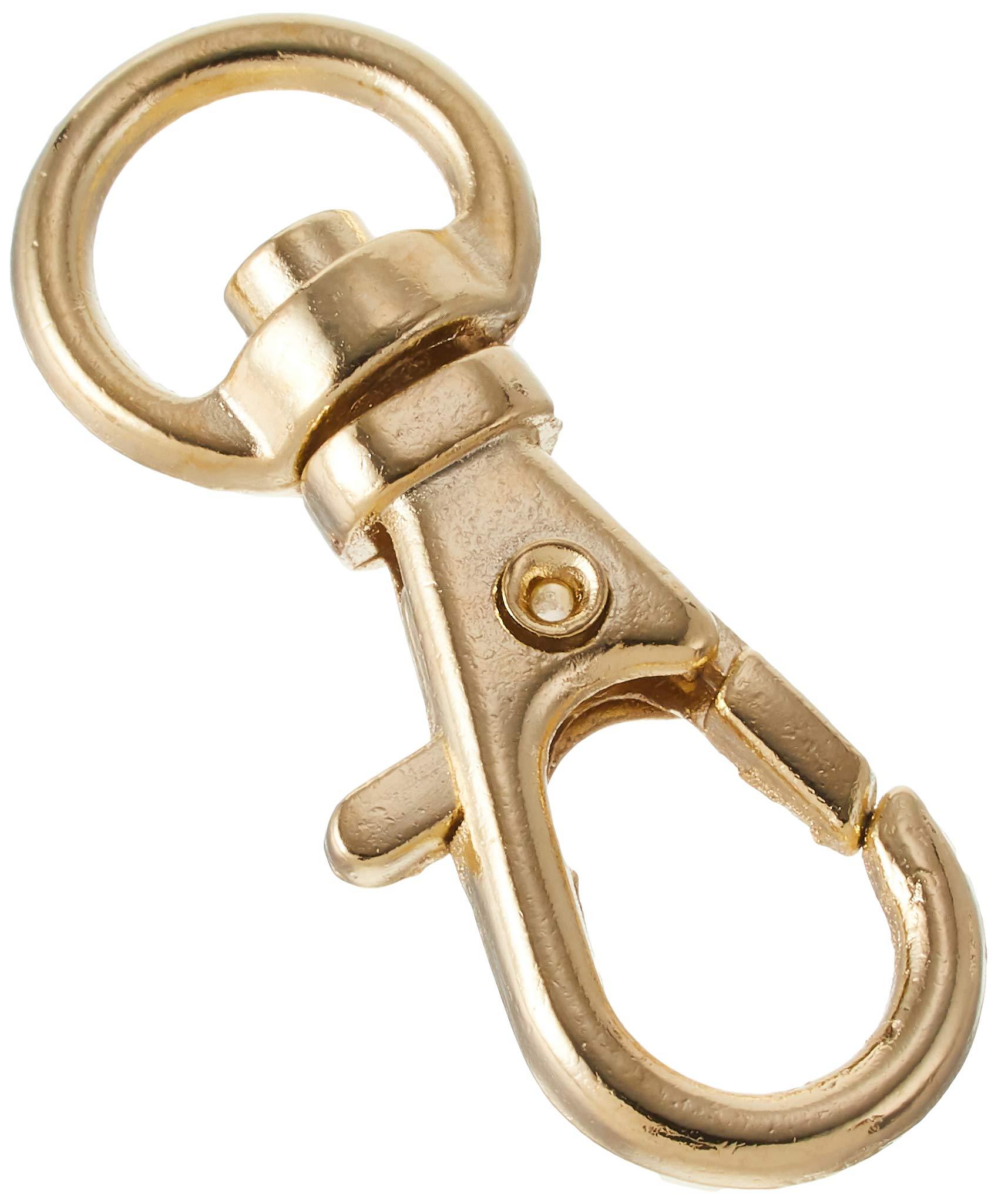 Nippon Chuko Bag Snap Hooks Inner Diameter 0.9x3.3cm Gold 10-Piece Set S27-26 Craft Supplies Craft Materials Bag Snap Hooks