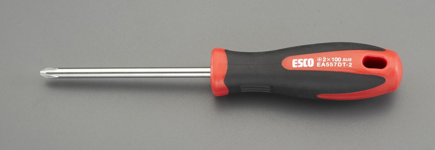 ESCO #2x100mm[+] Screwdriver (Stainless Steel) EA557DT-2