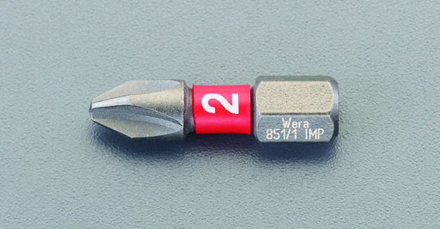 ESCO #2x25mm Phillips Screwdriver Bit (Diamond-Coated, Impact-Resistant) EA611MA-2 [Bit, Screwdriver Bit]