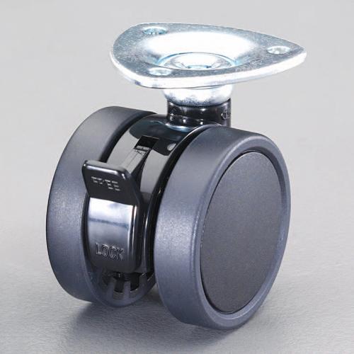 40mm casters (twin wheels with brakes)