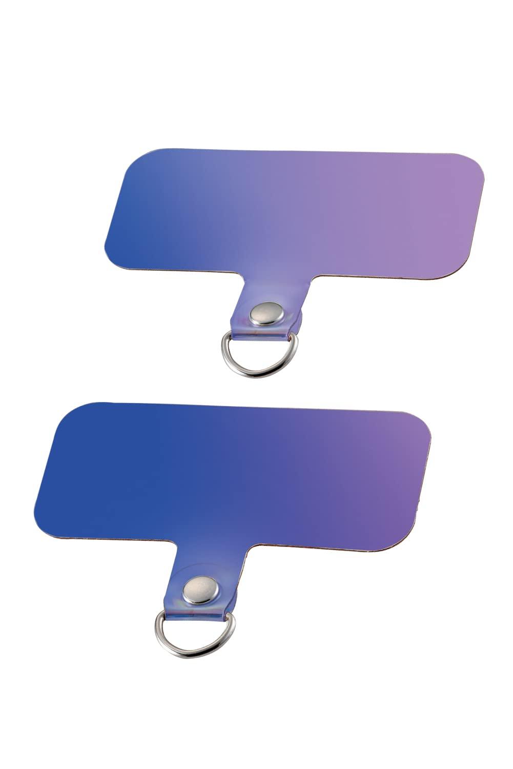[ELECOM] Smartphone Strap Strap Holder Sheet 2-Sheet Pack Single-Pocket Type Aurora P-STHD1ACR