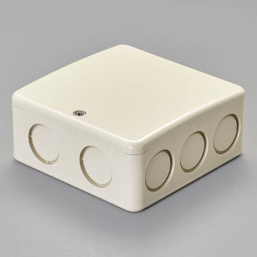 Medium Square Outlet Box (Shallow Type / With Knock / Beige)