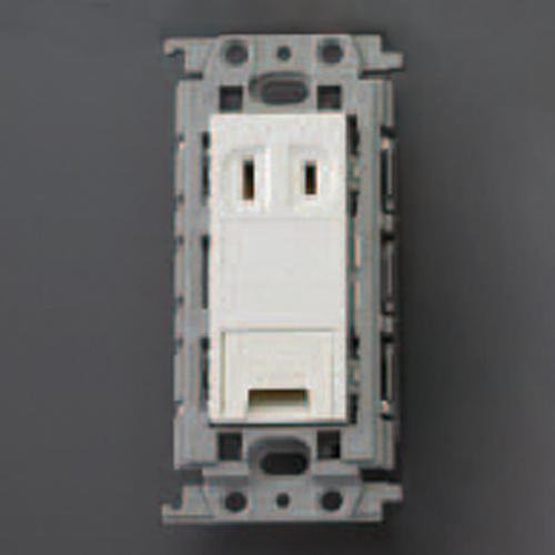 125V/15A Flush-Mount Outlet (Single-Gap/Ground Terminal) [Insulated Frame]