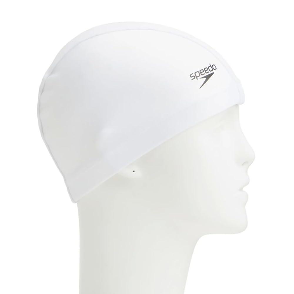 Speedo Swim Cap Tricot Cap Unisex SE12070 White FREE