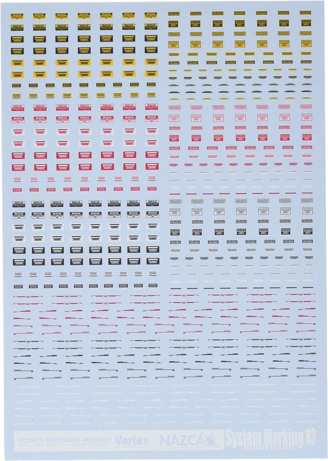 Puzumodeling Works Beltex System Marking N3 Plastic Model Decals VSC-N3