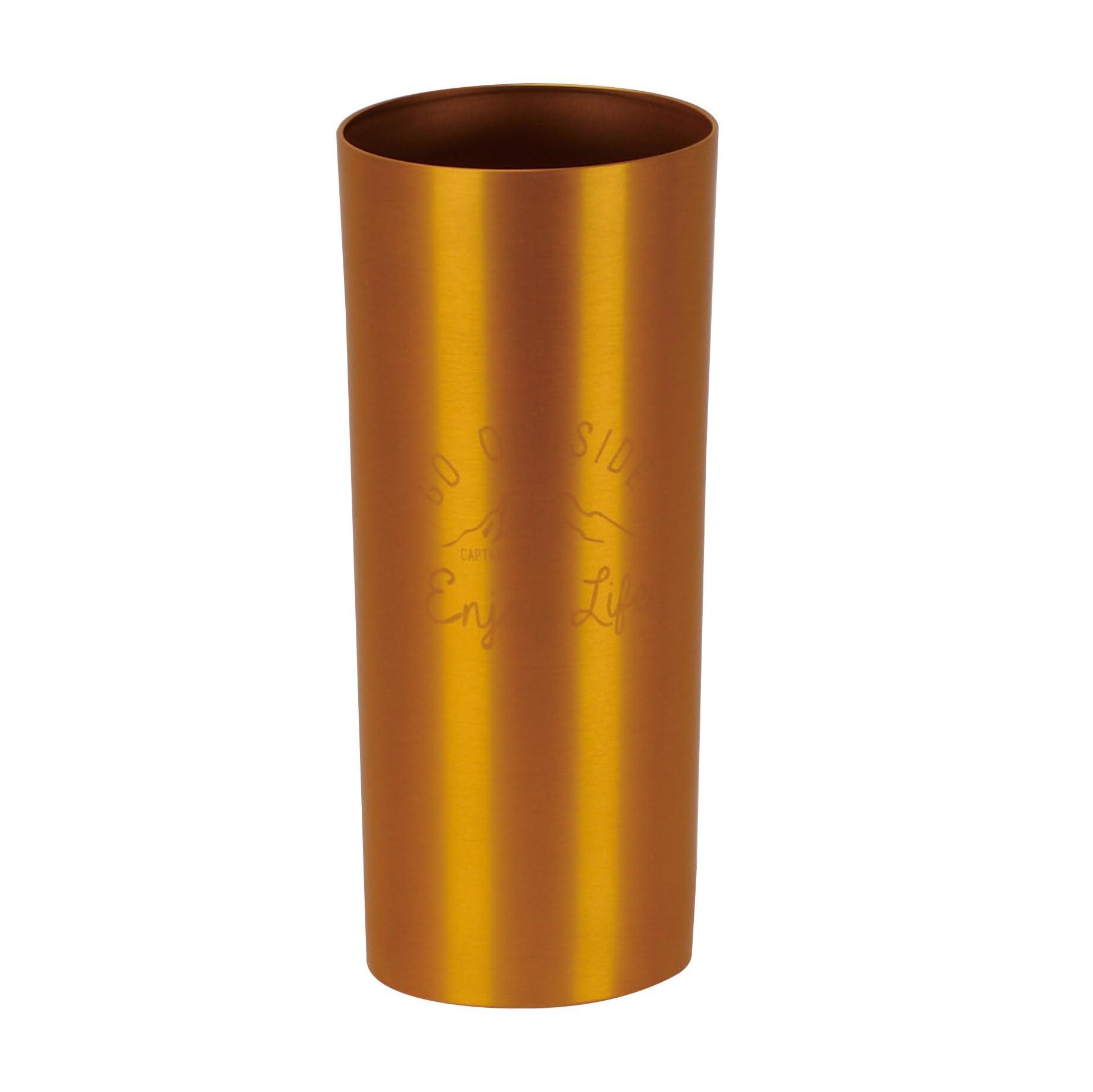 CAPTAIN STAG Outdoor Cup Mug Aluminum Tumbler 460ml Yellow Monte UE-4934