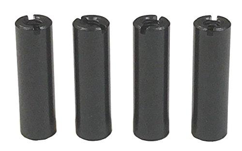 TOP LINE Aluminum Universal Collar, Black, for M3.0, 20mm Overall Length, 4-Pack TP-5620