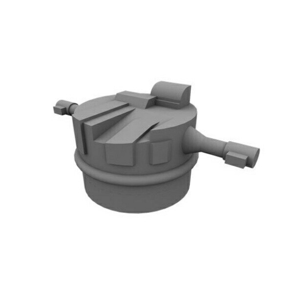 Yamashita Hobby 1/700 Detail-Up Parts Series Type 94 Anti-Aircraft Mounting Plastic Model Parts No.11 Molded Color