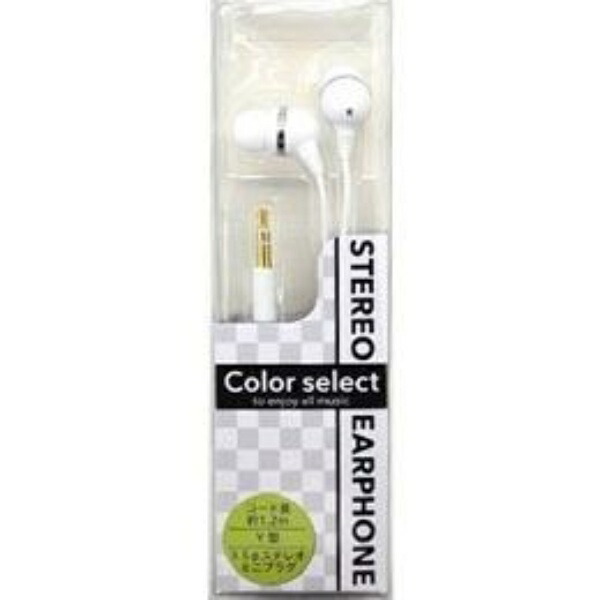 E-SELECT Stereo Earphones Cable Length: 1.2m White ES-EPN101-WH