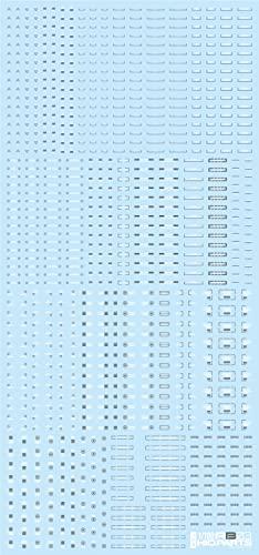 Haikyuu Parts 1/100 RB03 Caution Decal White & Gray 1 Sheet Plastic Model Decal RB03-100WAG