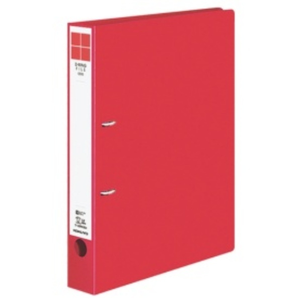 KOKUYO File D-Ring Binder ER A4 300-Sheet Capacity 2-Hole Red F-UDR430R