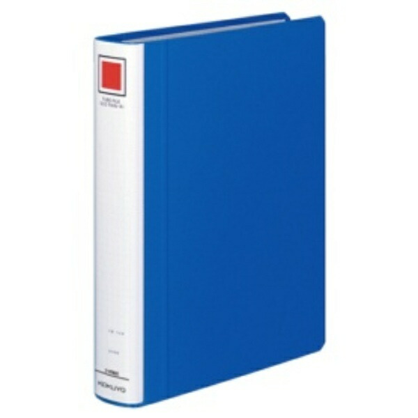 KOKUYO File Pipe-Style File Eco Twin R (Double-Opening) B5 2-Hole 300-Sheet Capacity Blue FU-RT631B