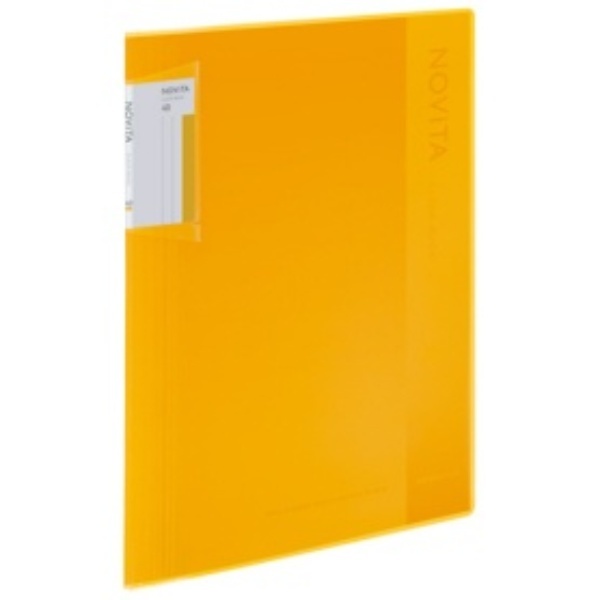 KOKUYO File Clear Book Novita Fixed Type A4 40 Sheets Yellow RA-NV40Y