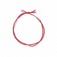 Shimojima Colored Rubber Bands, Flat-Dye Rubber Bands, Double-Layer, Single-Flower Knot, 62cm, Red, 50-Pack, 001510133