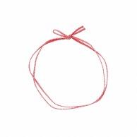 Shimojima Colored Rubber Bands, Flat-Dye Rubber Bands, Double-Layer, Single-Flower Knot, 62cm, Pink, 50-Pack, 001510134