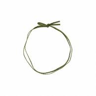 Shimojima Colored Rubber Bands, Flat-Dye Rubber Bands, Double-Layer, Single-Flower Knot, 62cm, Dark Green, 50-Pack, 001510136