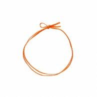 Shimojima Colored Rubber Bands, Flat-Dye Rubber Bands, Double-Layer, Single-Flower Knot, 62cm, Orange, 50-Pack, 001510139