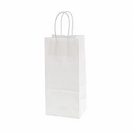 HEIKO Paper Bag Handle Paper Bag D-Cup Bag Single-Use Unbleached Plain White 25 Sheets