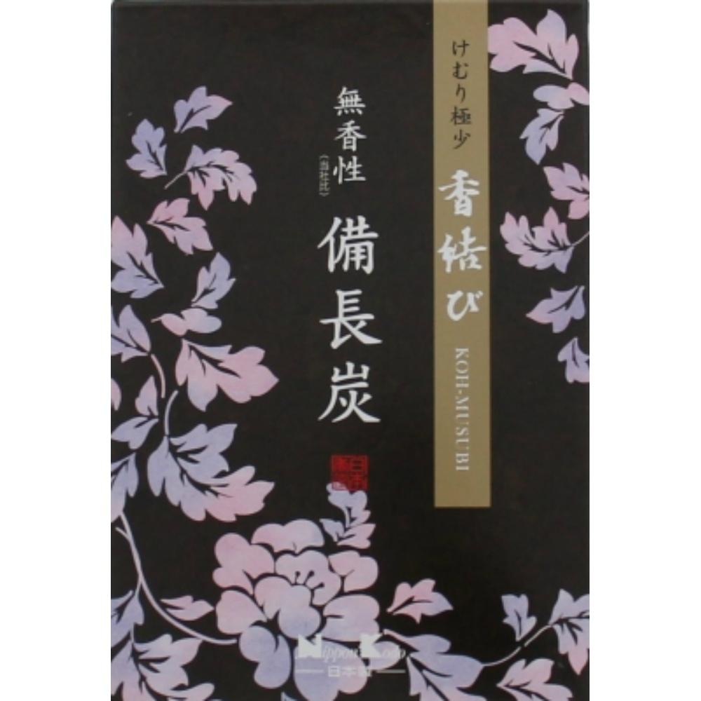 Nippon Kodo Kōmusubi Unscented Binchōtan Charcoal Large Bulk Pack 220g