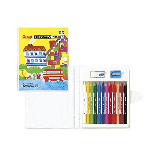 Pentel Crayon Colored Pencils Pastic GC1-12D 12 Colors