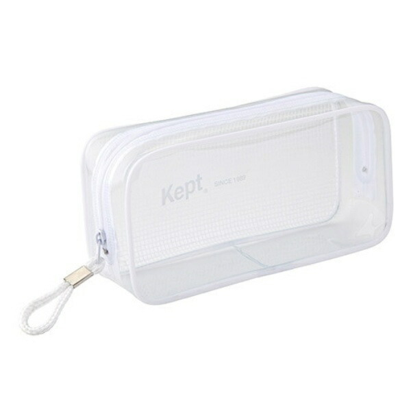 Reimei Fujii Pen Case Kept Clear Pen Pouch White KPF902W