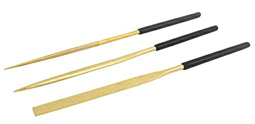 MineShima Titanium-Coated Diamond Files 3-Piece Set #200 Hobby Tools H-19