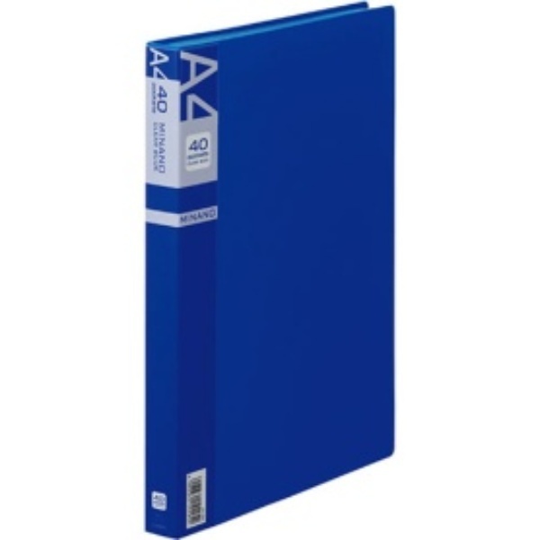 Lion Office Supplies Clear Book MINANO 40-Pocket A4S CR-40M B Blue
