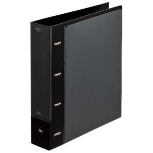 Rihitorabu myfa Fan Activity 4-Hole Ring Collection File Wide A4 Jet Black F3301-24