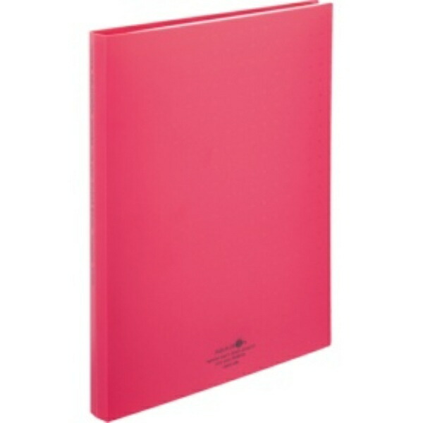 Rihitora File Clear Book Refillable A4 30-Hole 15-Pocket Red N5016-3