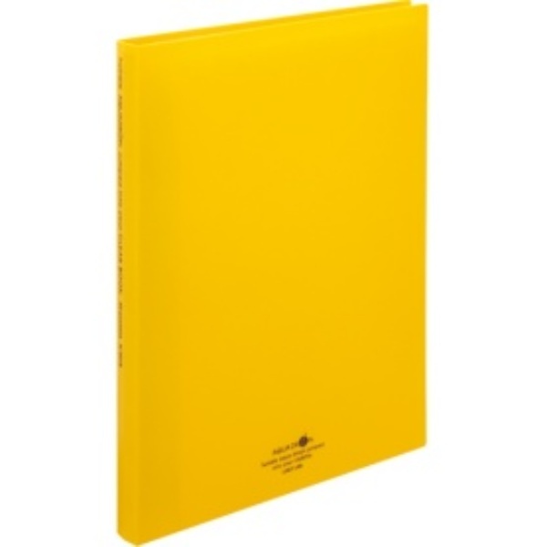 Rihitora File Clear Book Refillable A4 30-Hole 15-Pocket Yellow N5016-5